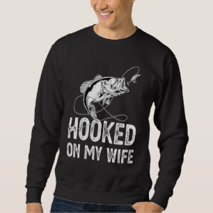 Sweatshirt Accompagné Sur Ma Femme Pêcheur Pêcheur Poisson Na