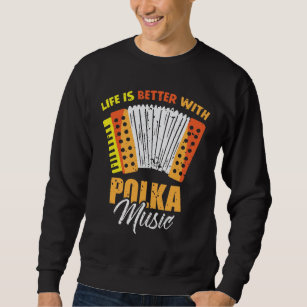 Sweatshirt Accordéon musical Polka Dancing polonais