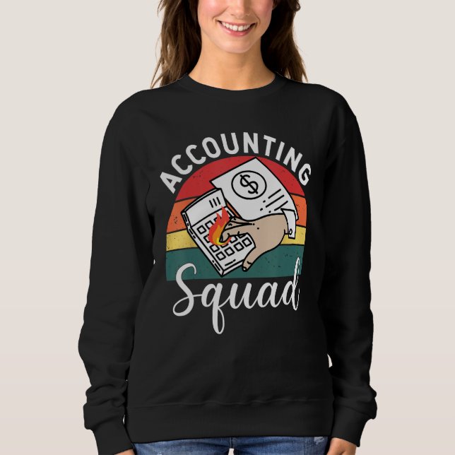 Sweatshirt Accounting Squad For Auditors Work In Offices (Devant)