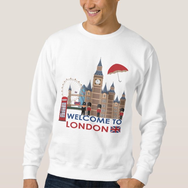 Sweatshirt Accueil vers Londres (Devant)