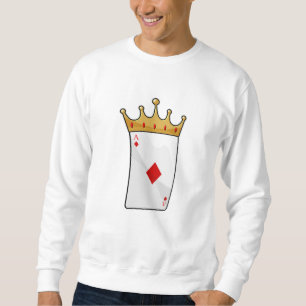 Sweatshirt Ace diamant avec Couronne