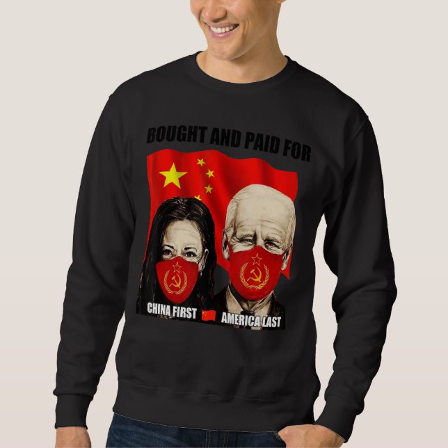 Sweatshirt Acheté Et Payé Pour La Chine Première Amérique Der (Devant)