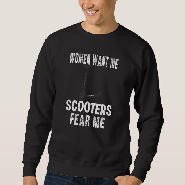 Sweatshirt Acheter Des Femmes Me Veulent Scooters Peur Moi Sc (Devant)