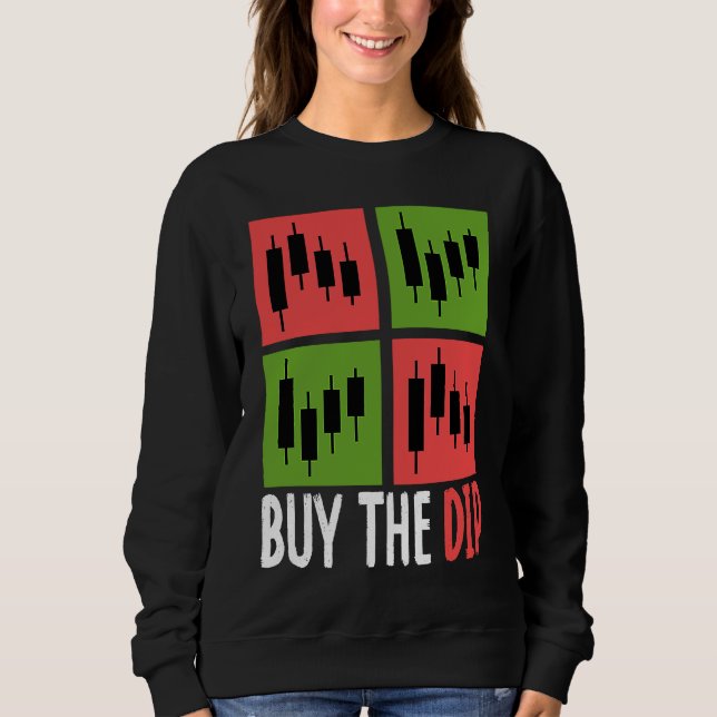 Sweatshirt Acheter Le Creux Crypto-monnaie Trader Blockchain  (Devant)