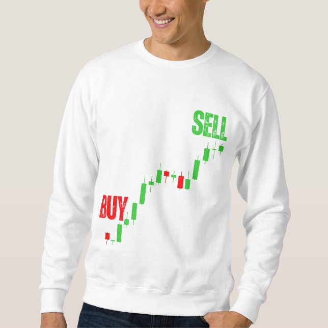 Sweatshirt Acheter Low Sell High Construit pour la règle Bull (Devant)