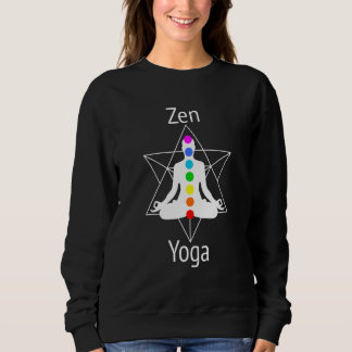 Sweatshirt Achieve Zen  Align Chakras With Yoga Lotus Positio
