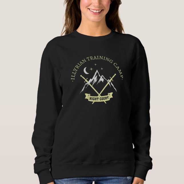Sweatshirt Acotar Illyrian Camp d'entraînement Velaris Valkyr (Devant)