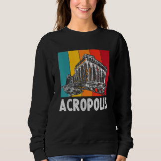 Sweatshirt Acropole Parthénon à Athènes Grèce avec Pe grec