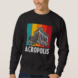 Sweatshirt Acropole Parthénon à Athènes Grèce avec Pe grec