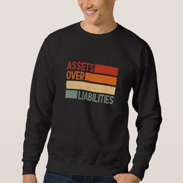 Sweatshirt Actifs sur passif Les entrepreneurs Importants (Devant)