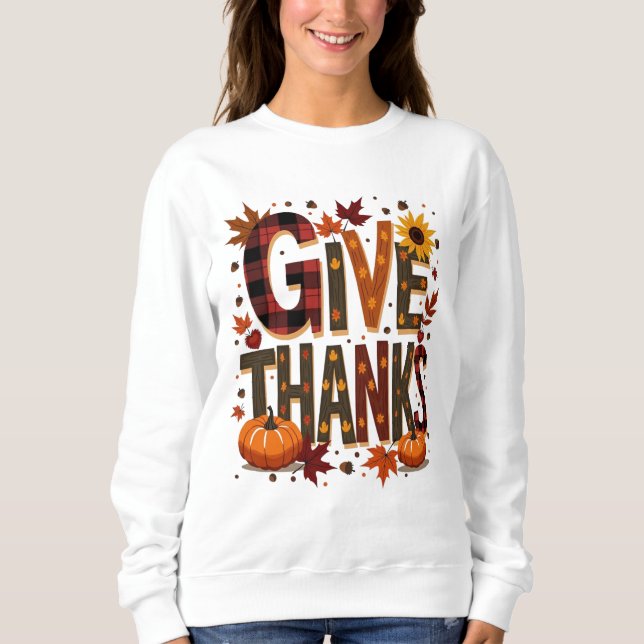 Sweatshirt Action de grâce (Devant)