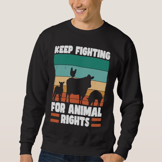 Sweatshirt Activiste animal Secourir Animaux Droits de conser (Devant)