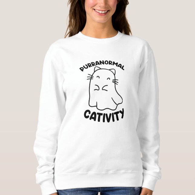 Sweatshirt Activité surnaturelle féline (Devant)