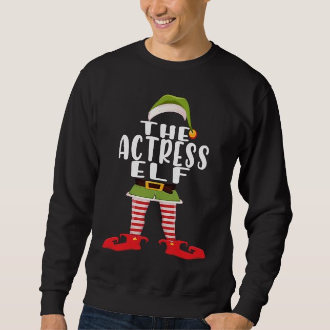 Sweatshirt Actress Elf Costume  Family Matching  Christmas (Devant)