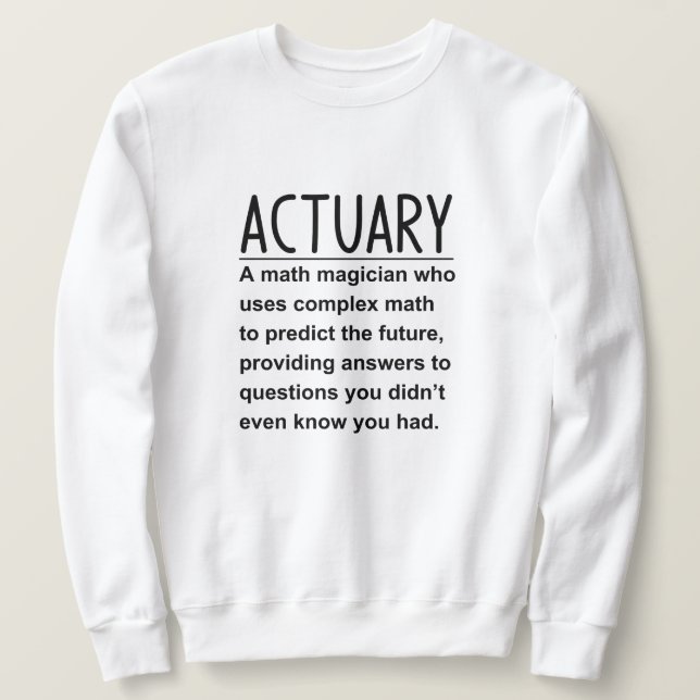Sweatshirt Actuaire (Design devant)