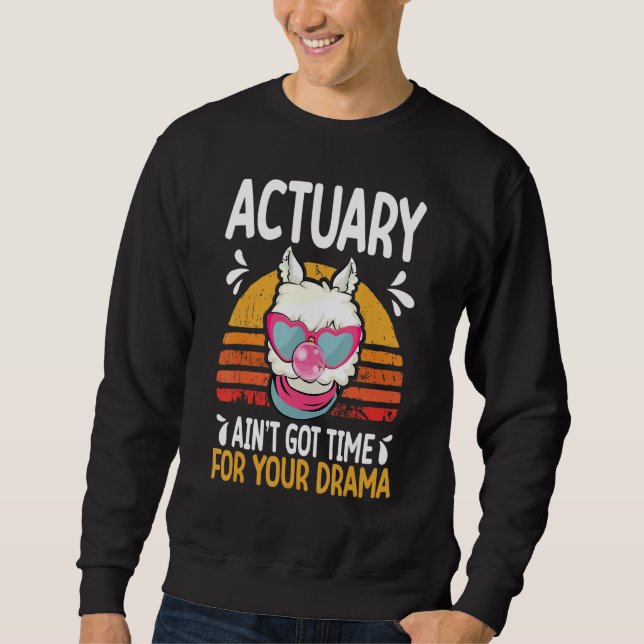 Sweatshirt actuary ain t got time drama actuaries (Devant)