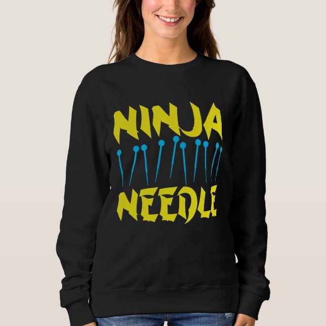 Sweatshirt Acupuncture Ninja Needle Acupuncturist Acupuncture (Devant)