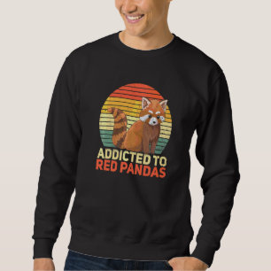 Sweatshirt Addicité Aux Pandas Rouges Pour Un Expert De Panda