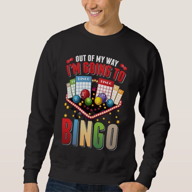 Sweatshirt Addict de bingo Hommes Femmes Drôle Joueur de bing (Devant)