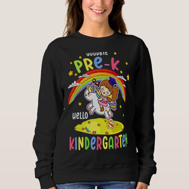 Sweatshirt Adieu Pré K Bonjour maternelle Magique Unicorne G (Devant)