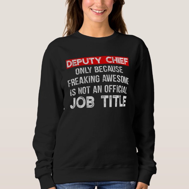 Sweatshirt Adjoint pompier   Pompier   Disant   Adjoint pompi (Devant)