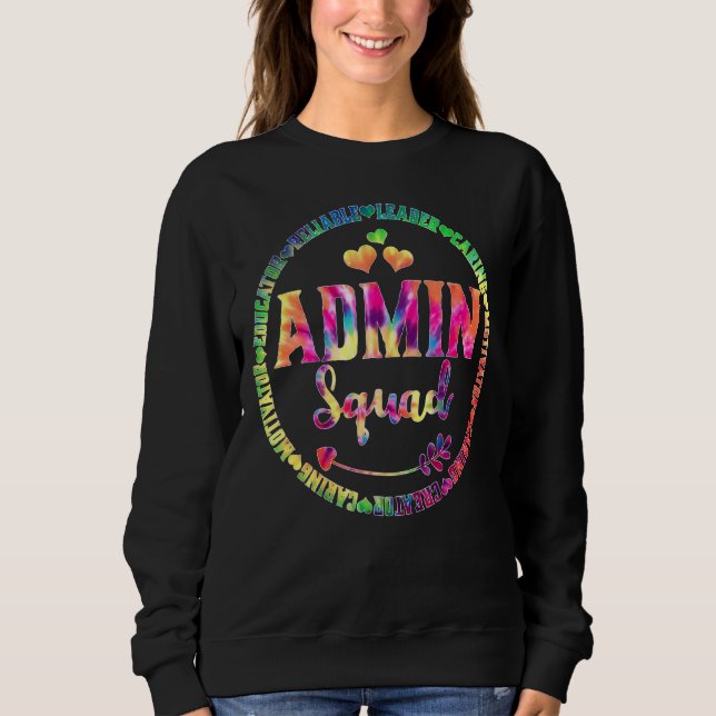 Sweatshirt Admin Escadron Admin Assistants Bureau Escadron Éq (Devant)