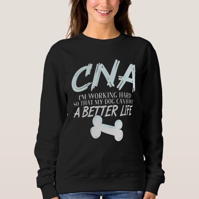Sweatshirt Adn - Adjointe en soins infirmiers certifiée Dog B (Devant)