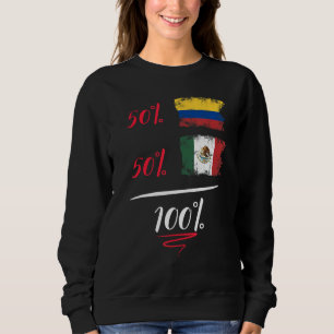 Sweatshirt ADN Pride Patrimoine Colombien Et Mexicain Demi