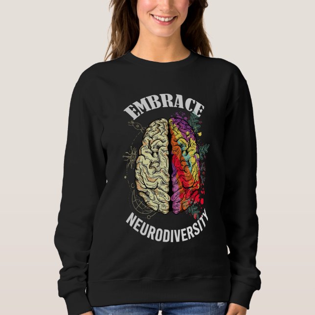 Sweatshirt Adopter la Neurodiversité Condition Neurologique d (Devant)