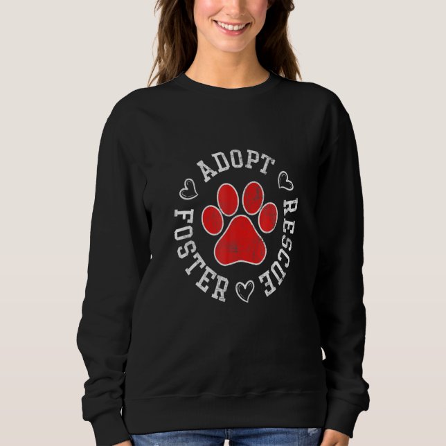 Sweatshirt Adopter le mois de l'adoption de Secourt Foster Ad (Devant)