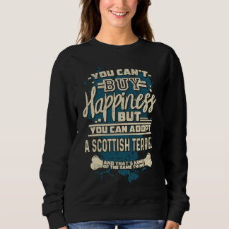 Sweatshirt Adopter un Terrier Écossais Chien de Sauvetage