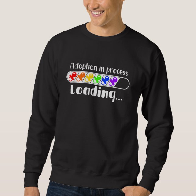 Sweatshirt Adoption En Cours Conception Du Jour De L'Adoption (Devant)