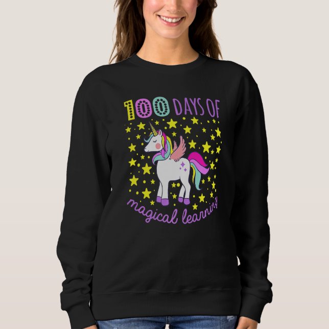 Sweatshirt Adorable 100 Jours De Magical Learning School Unic (Devant)