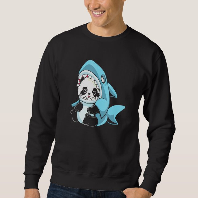 Sweatshirt adorable bébé Panda requin (Devant)