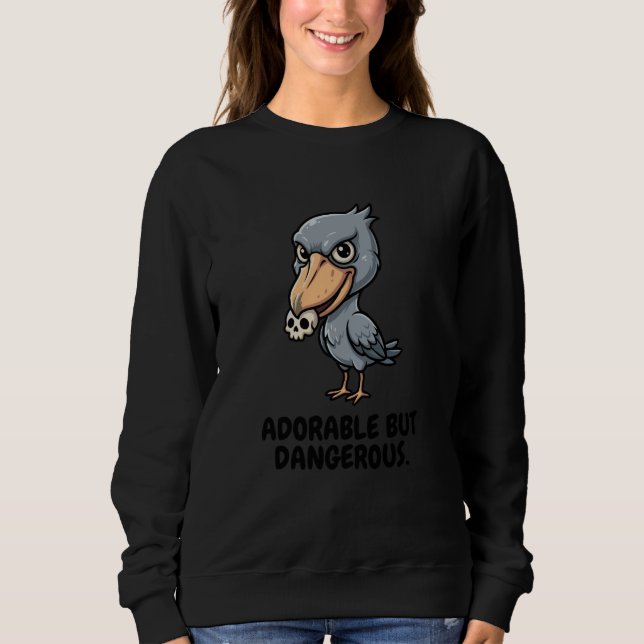 Sweatshirt Adorable But Dangerous Shoebill Stork Kawaii Anime (Devant)