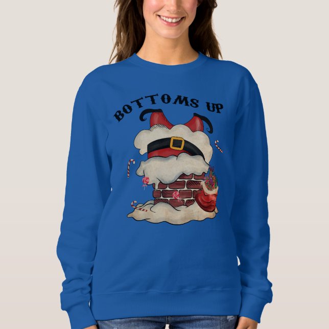 Sweatshirt Adorables Noël en bas Père Noël (Devant)