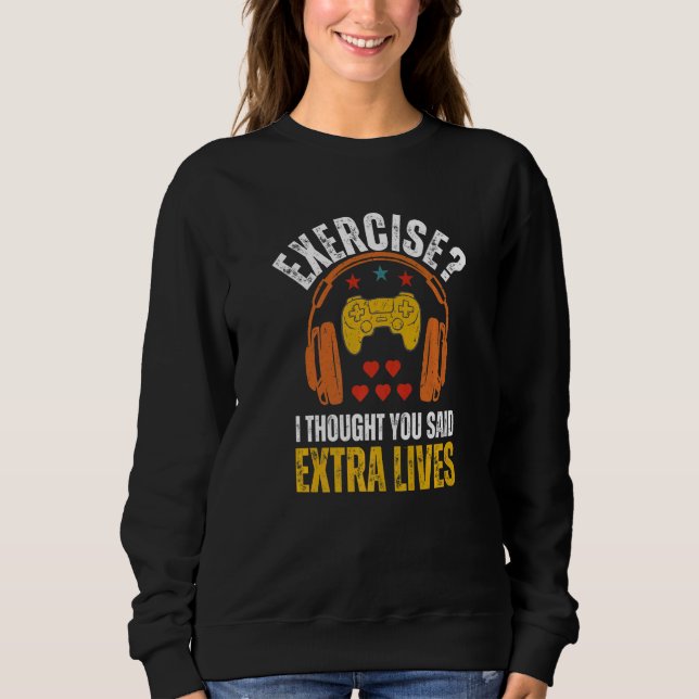 Sweatshirt Ados exercice de jeu Je pensais que vous avez dit  (Devant)