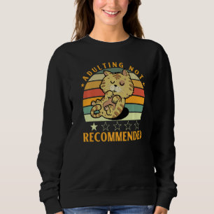 Sweatshirt Adulte Devis Non Recommandé Sarcastique 1