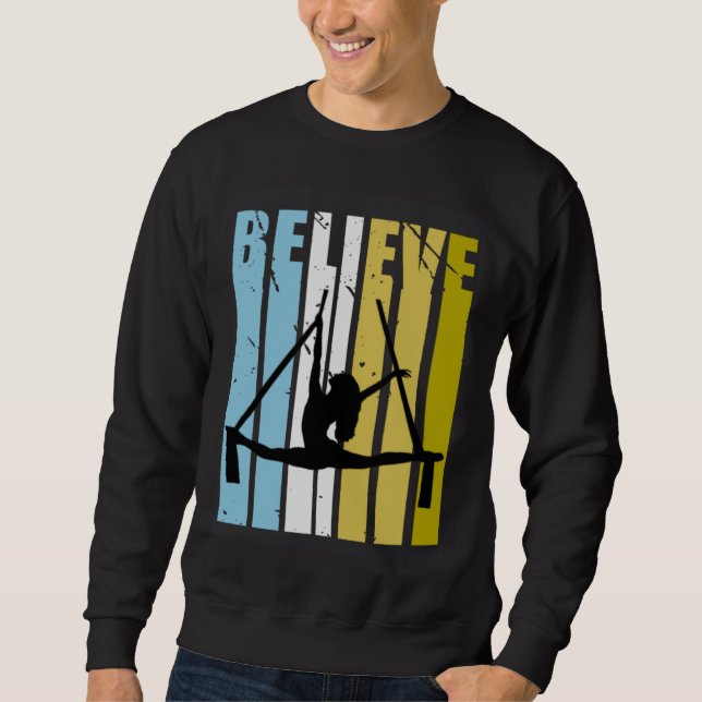 Sweatshirt Aerialist Believe Silhouette Loves Practice Air Yo (Devant)