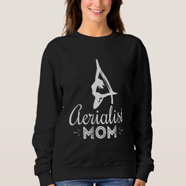 Sweatshirt Aérialiste Maman Aérien Drôle Vêtements (Devant)