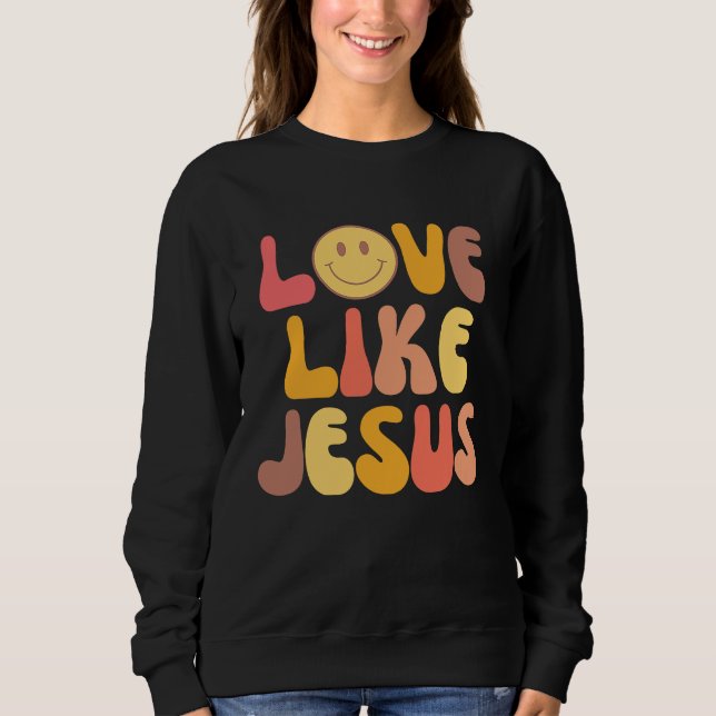 Sweatshirt Aesthetic Groovy tees Aesthetic Groovy, christian (Devant)
