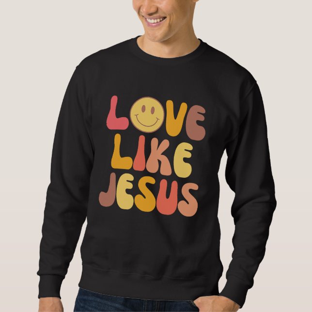 Sweatshirt Aesthetic Groovy tees Aesthetic Groovy, christian (Devant)