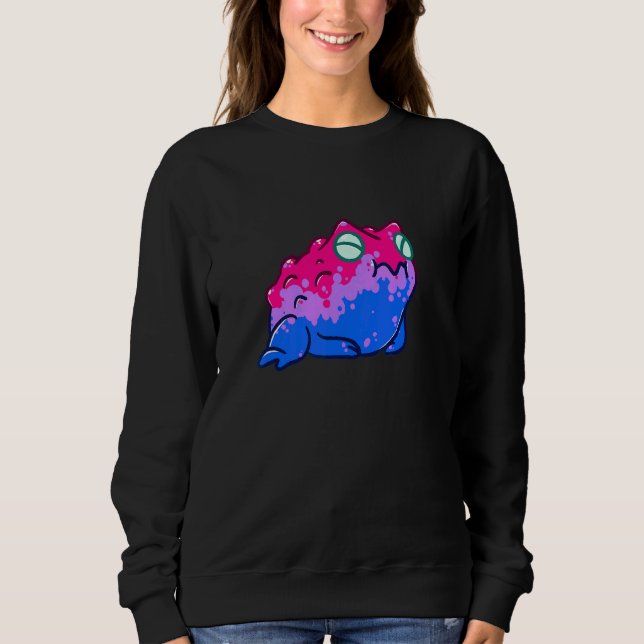 Sweatshirt Aeticon Bisexual Pride Frog Lgbtqia+ Pride (Devant)