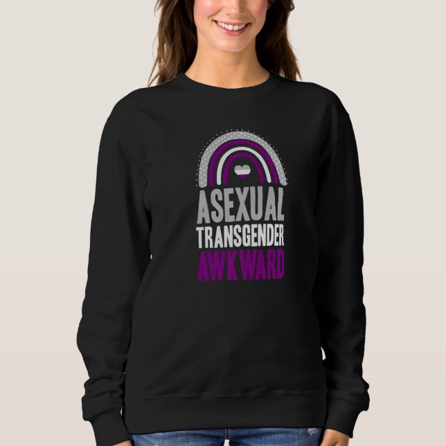 Sweatshirt Aexuel Transgenre Awkward Aexal Pride Bohemian (Devant)