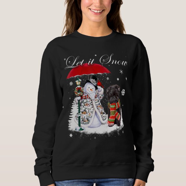 Sweatshirt Affenpinscher Père Noël Chien Noël Snowman Noël Pa (Devant)