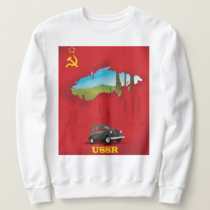 Sweatshirt affiche illustrée de l'URSS