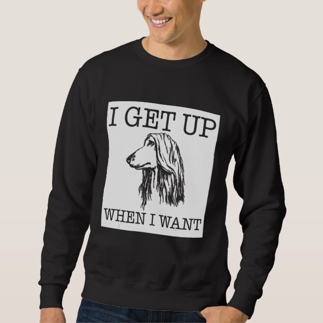 Sweatshirt Afghan Hound chien 1 (Devant)