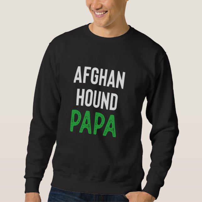 Sweatshirt Afghan Hound Papa (Devant)