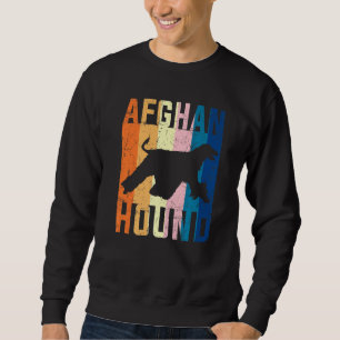 Sweatshirt Afghan Hound Retro Vintage 60s les années 70