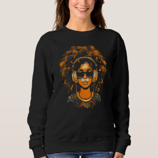 Sweatshirt African American Woman Black Girl Music Graffiti G